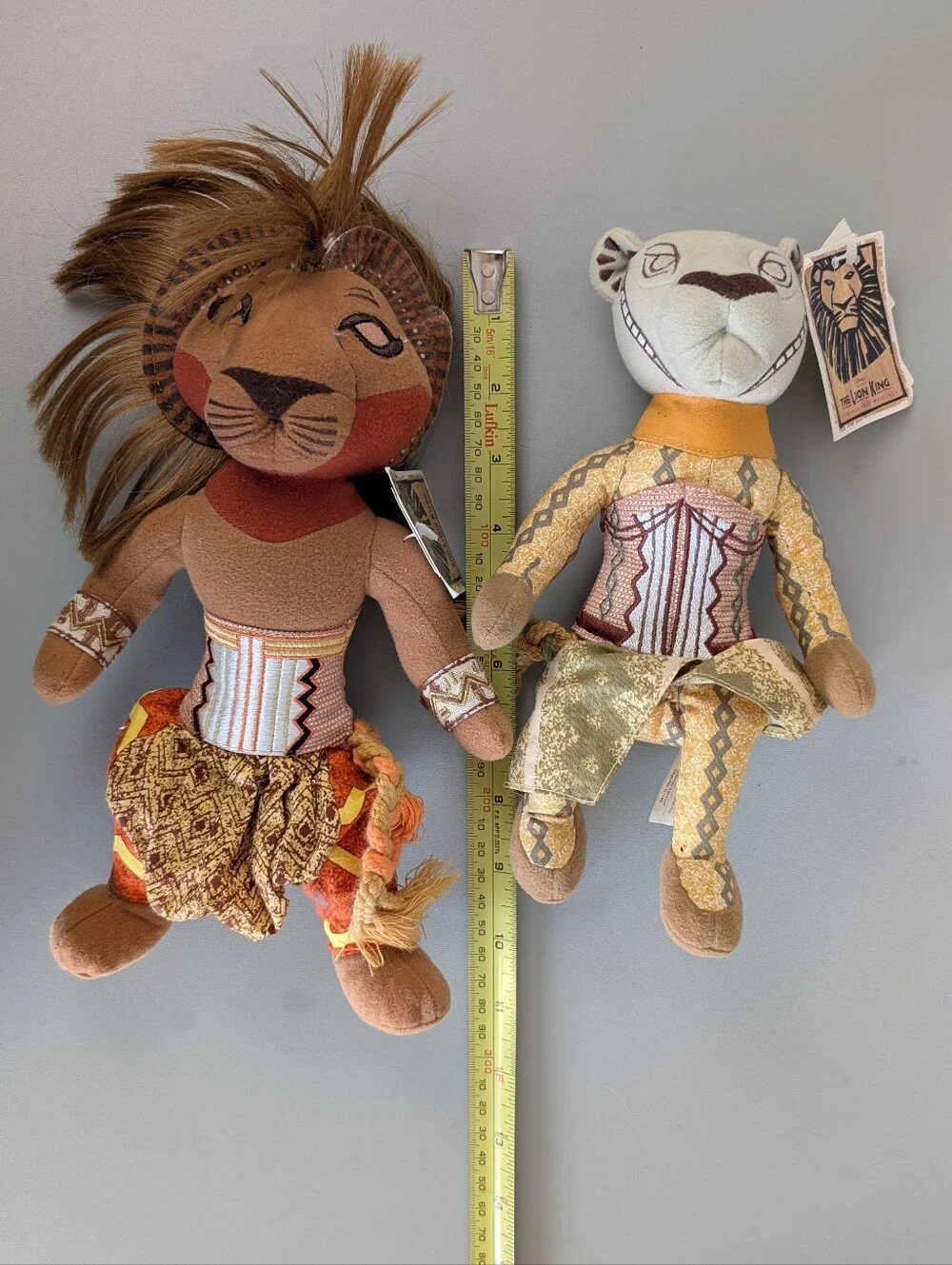 NWT Disney The Lion King Broadway Musical Simba & Nala Plush Toys - Picture 10 of 10